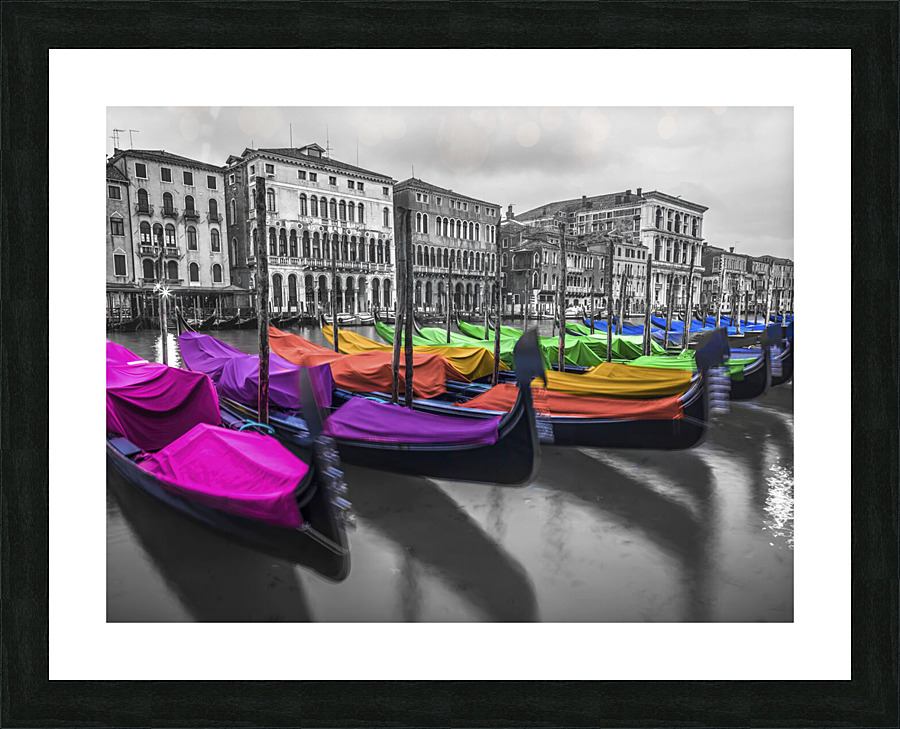 Multicolored Venice Picture Frame print