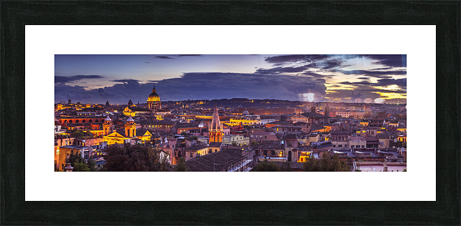 Rome in evening Picture Frame print