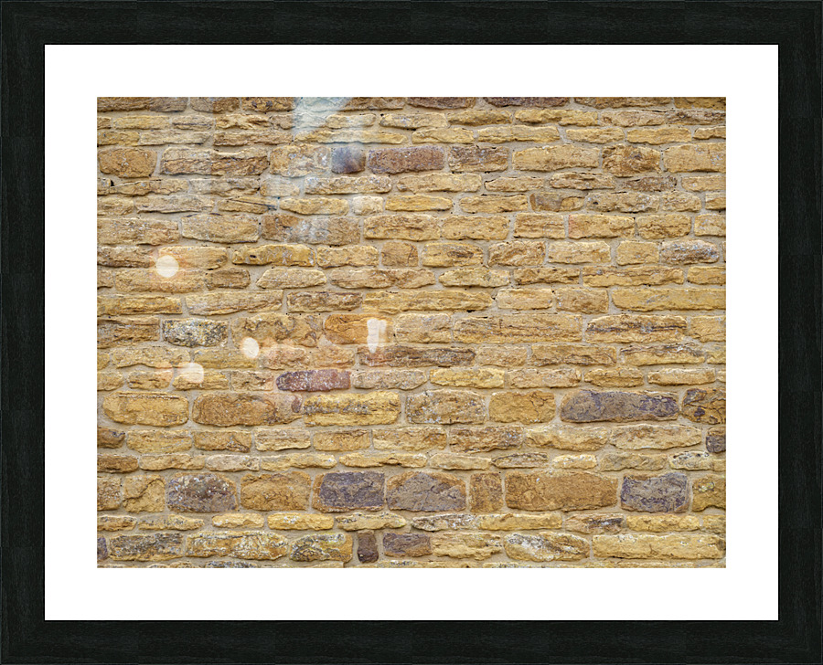Brick Wall Picture Frame print