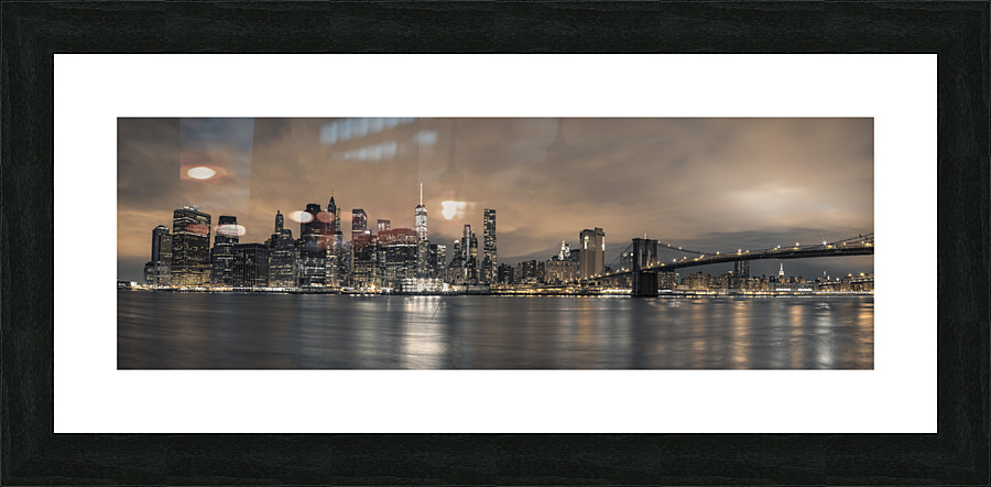 Lower Manhattan Skyline Picture Frame print