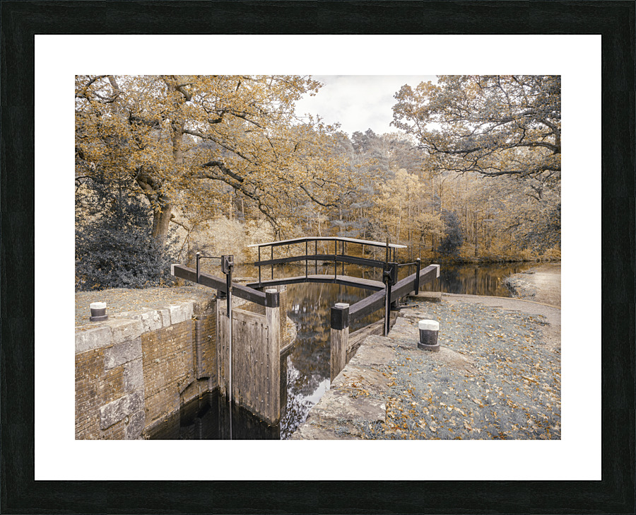 Canal Lock Picture Frame print