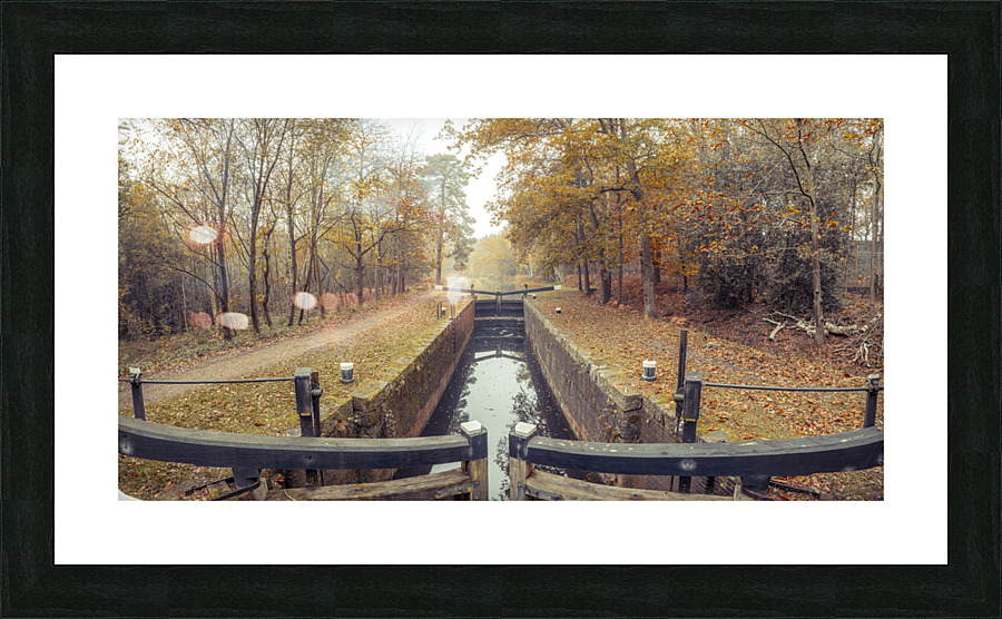 Canal Lock Picture Frame print