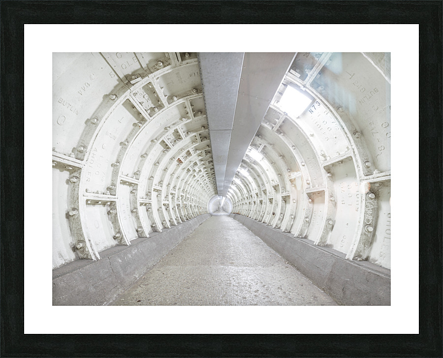 Walkway Tunnel Picture Frame print