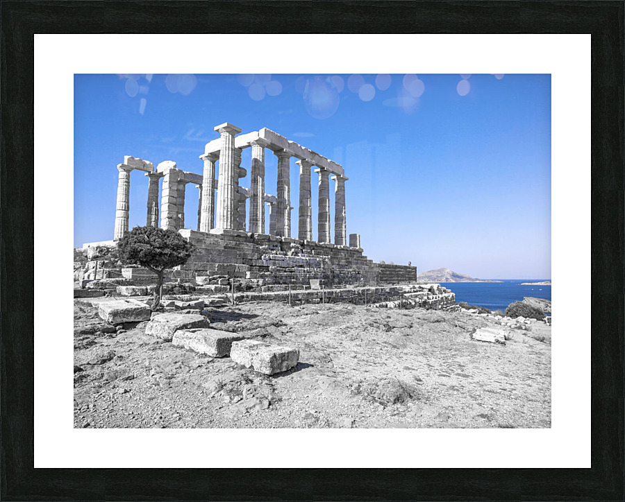 Poseidon Temple Picture Frame print