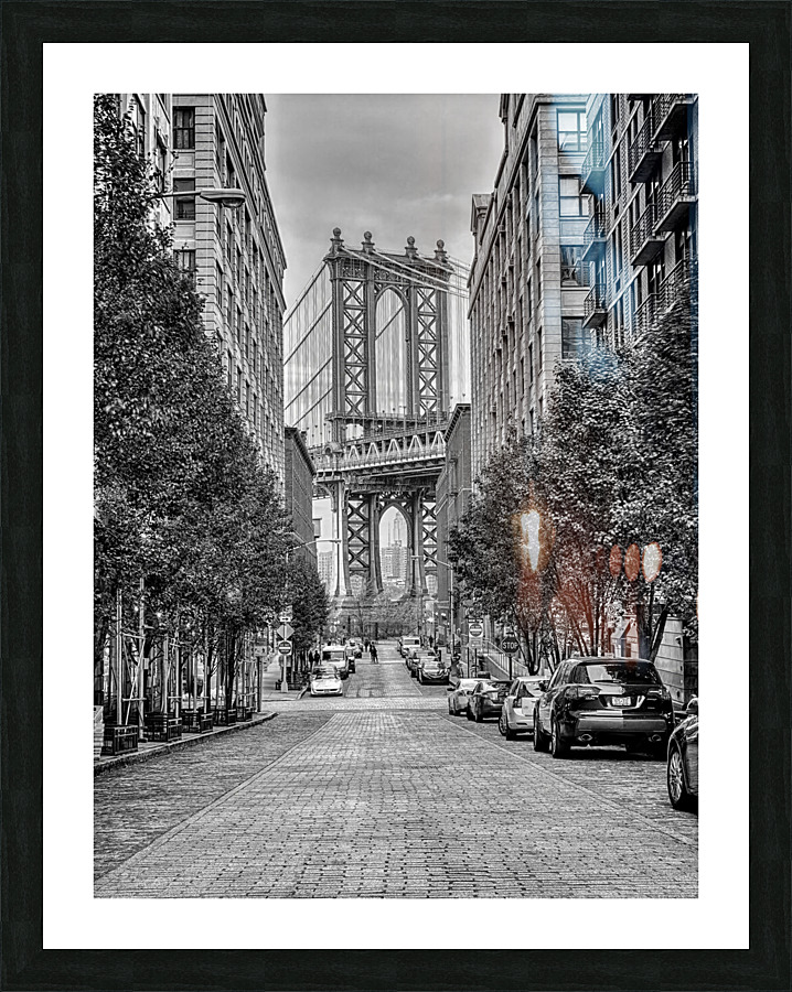 Manhattan Bridge from Dumbo Picture Frame print