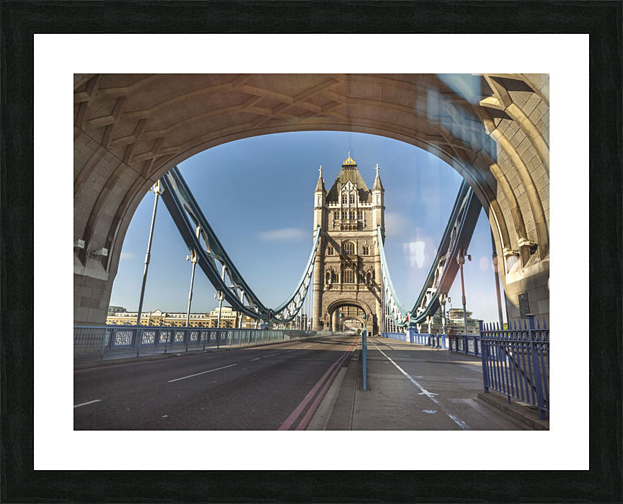 Through the Tower Bridge Picture Frame print