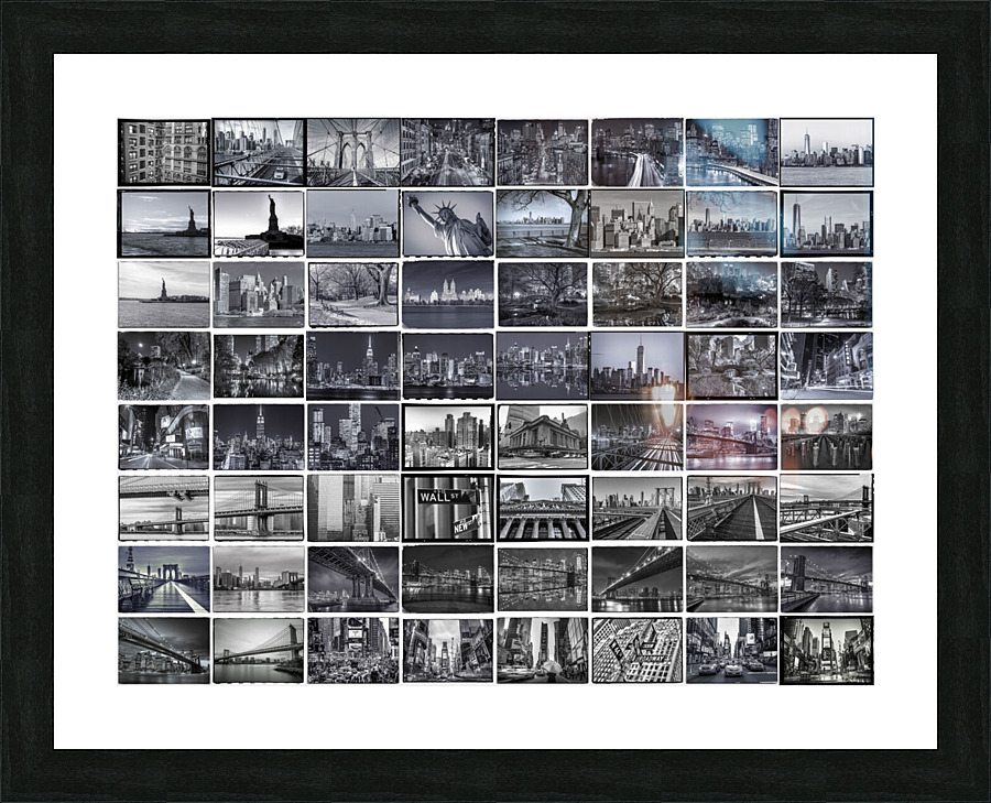 NYC Collage Picture Frame print