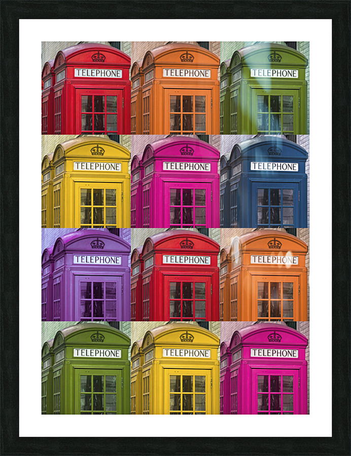 Telephone Colors Picture Frame print