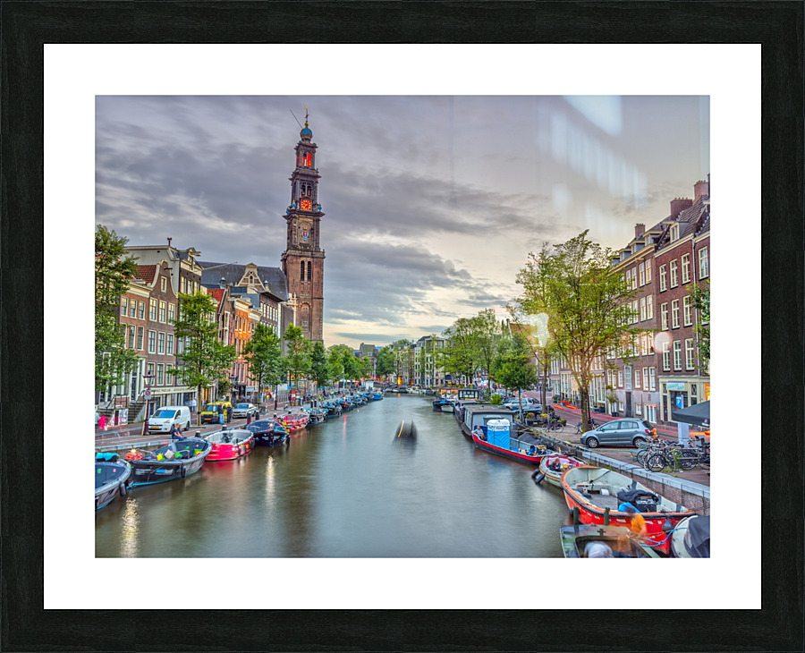 Amsterdam Canal Picture Frame print