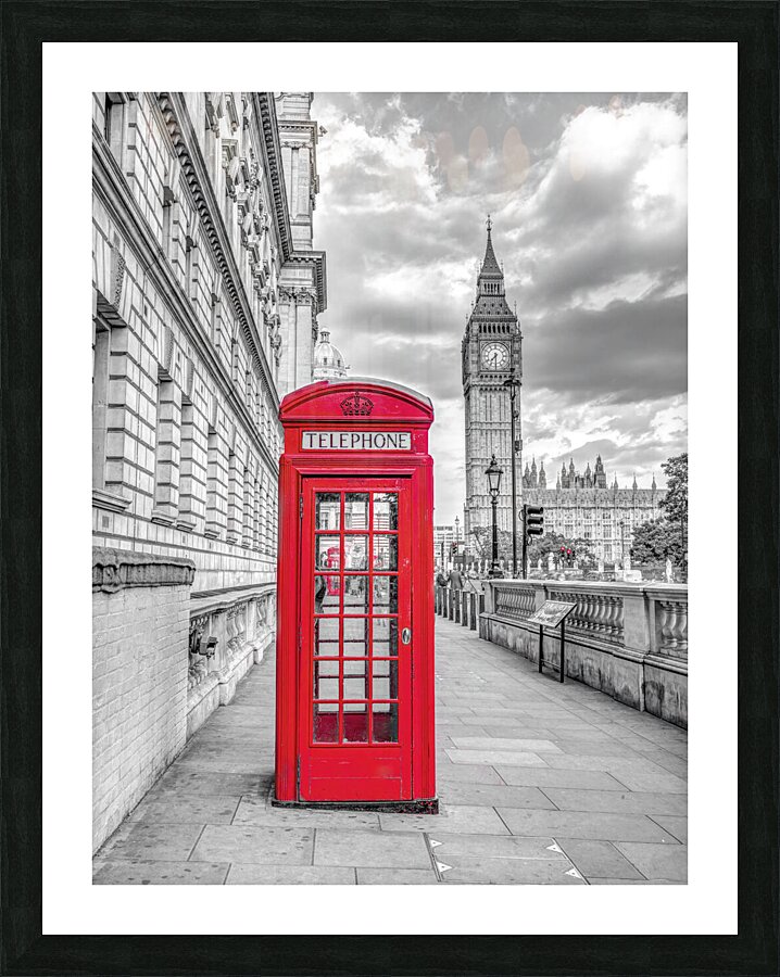 Telephone Booth Picture Frame print