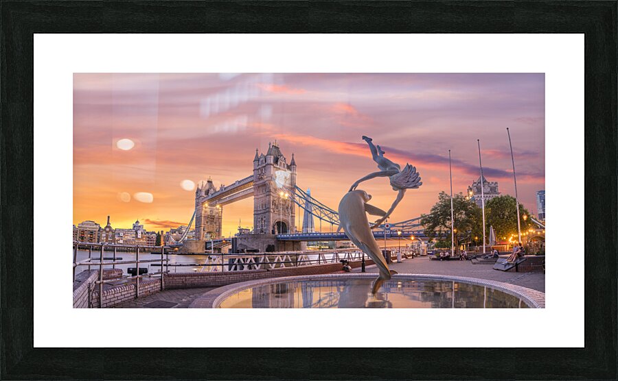 Tower Bridge at sunset Picture Frame print