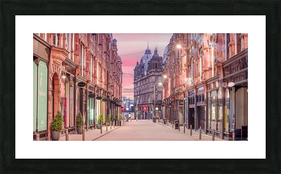 Leeds Town Center Picture Frame print