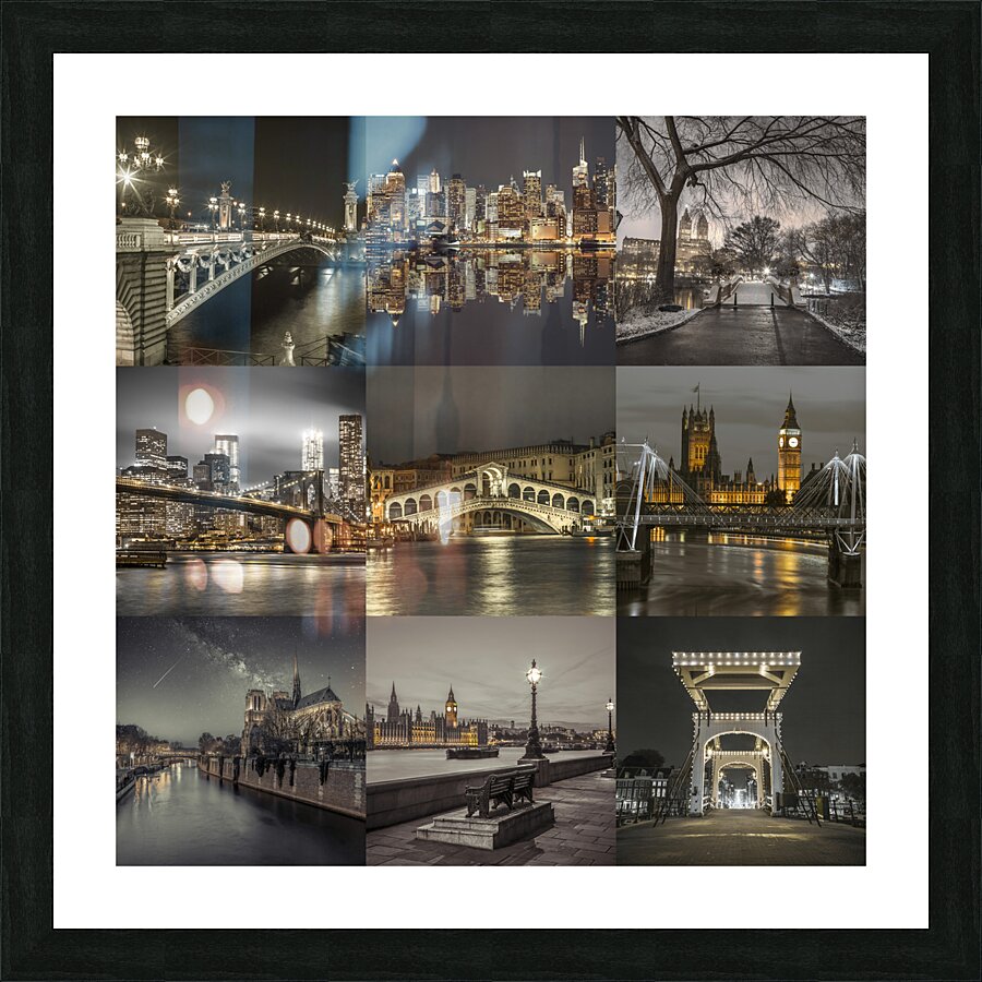 Dark Cities Picture Frame print