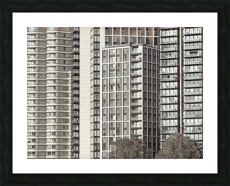 Residential Building Picture Frame print