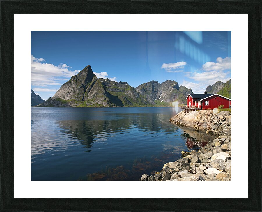 Fishing huts Picture Frame print