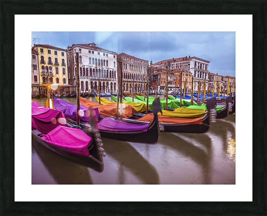 Multicolored Gondolas Picture Frame print