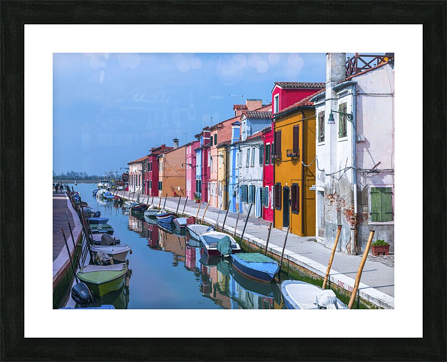 Burano Canal Picture Frame print