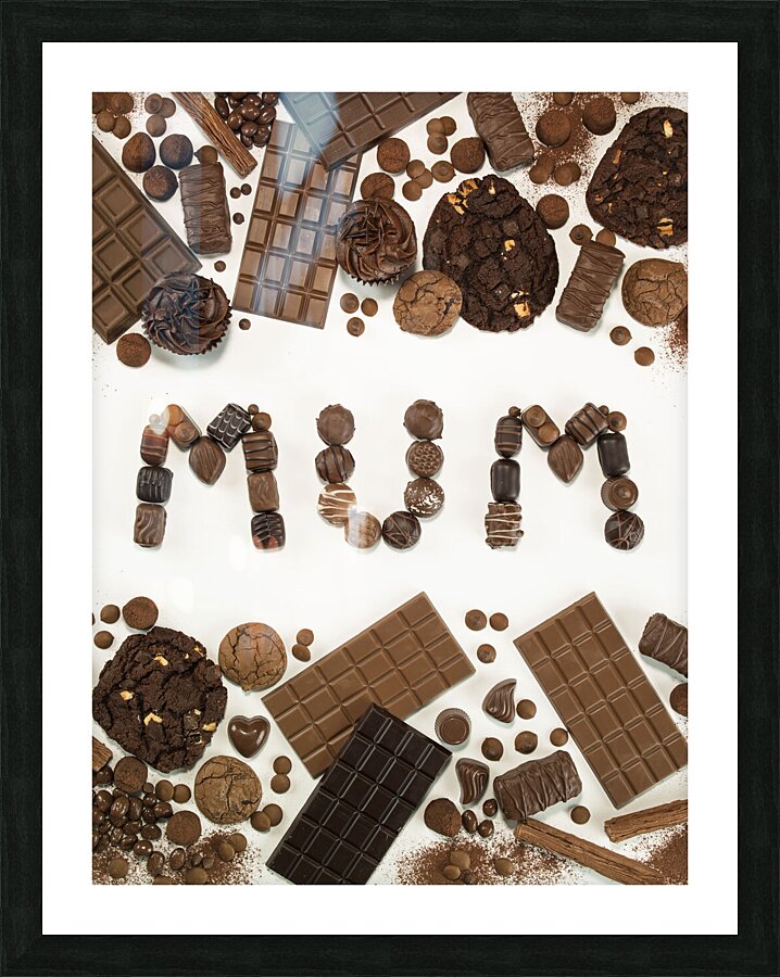 Mum Chocolate Picture Frame print