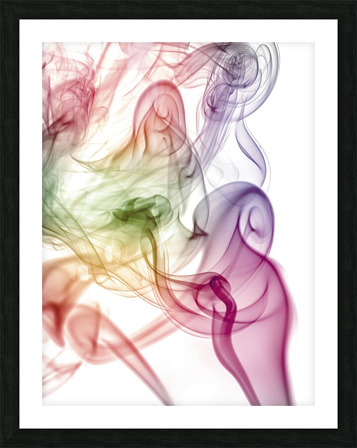 Smoke Art Picture Frame print