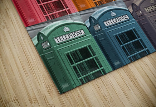 Multicoloured telephone boxes Assaf Frank puzzle