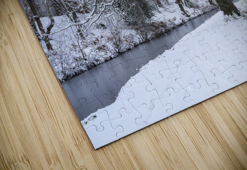 Snowy Forest Canal Assaf Frank puzzle
