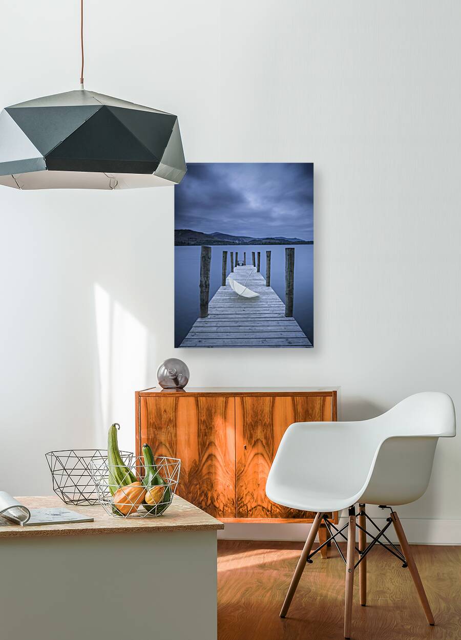Umbrella on Jetty Reproduction