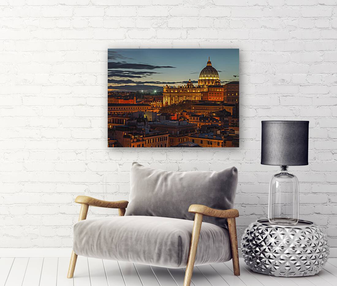 Vatican city at night Reproduction