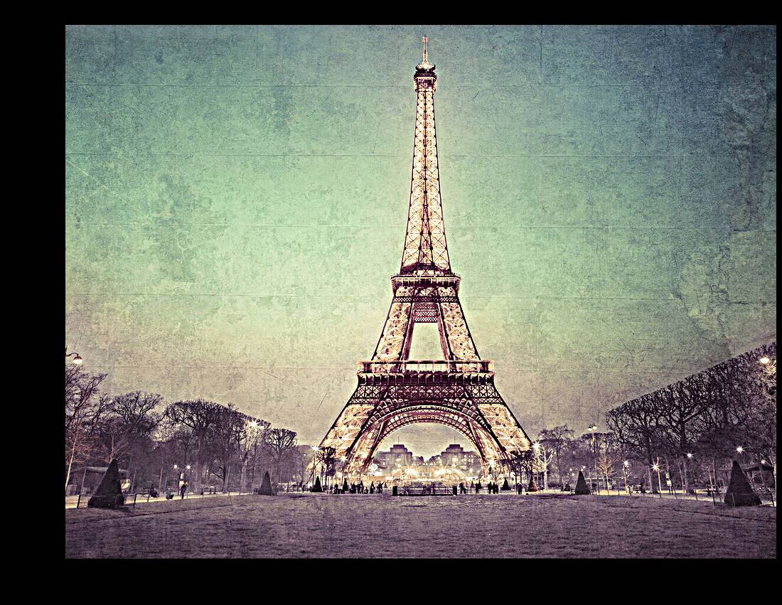 Eiffel tower at Dusk Reproduction
