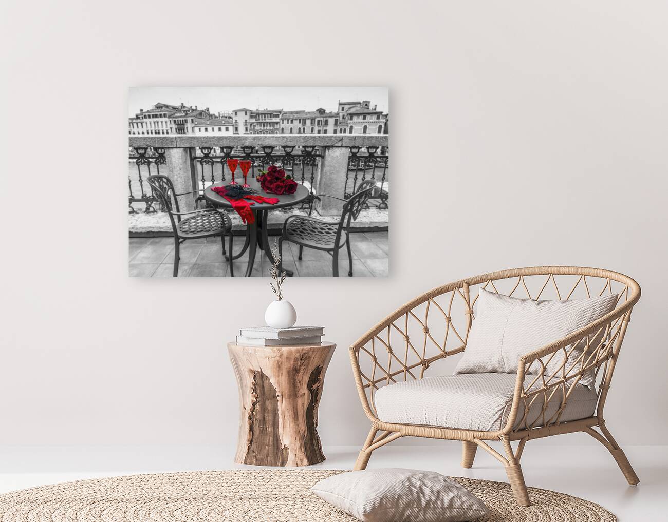 Romantic Cafe Table Reproduction