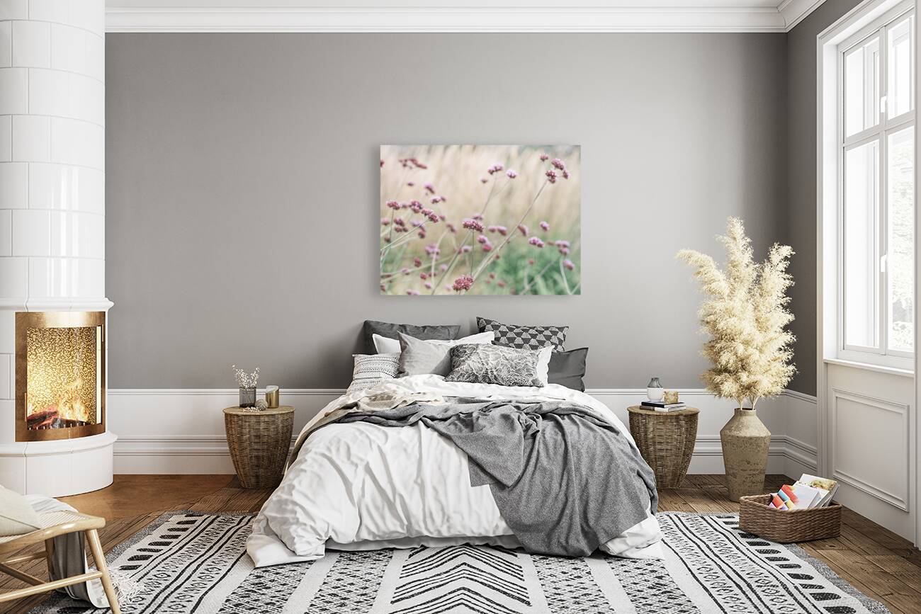 Soft Pink Field Bliss Reproduction