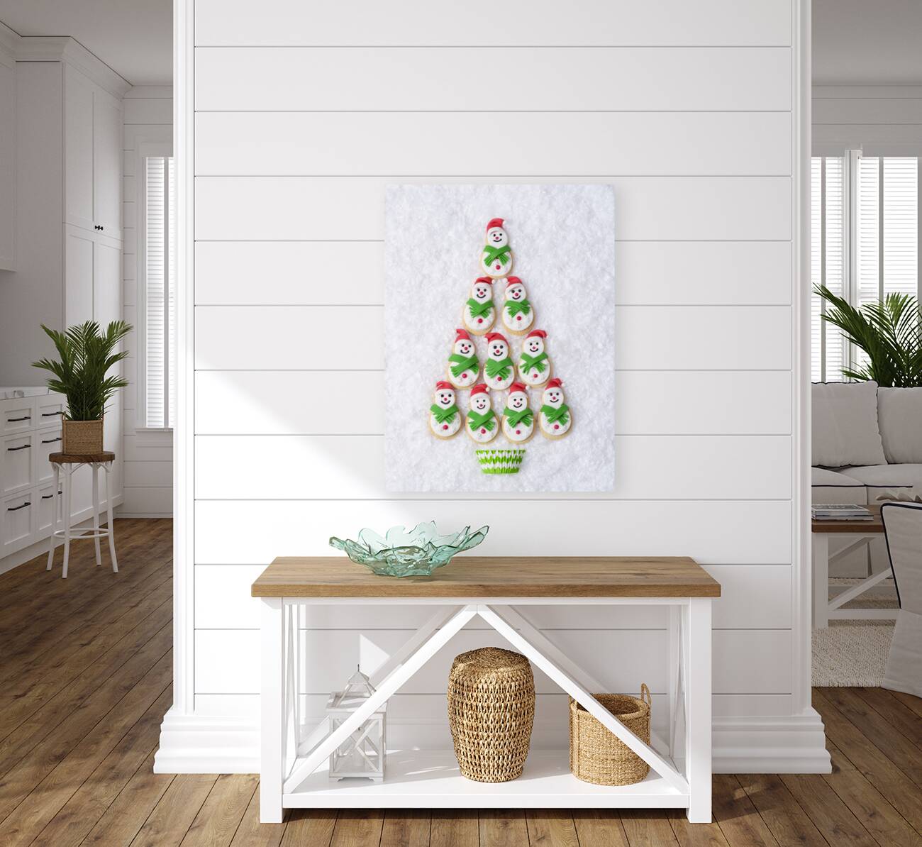 Snowmen Biscuits Reproduction
