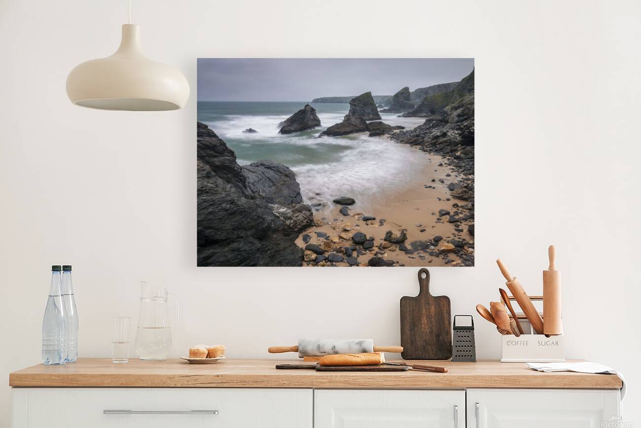Bedruthan Steps beach Cornwall Reproduction