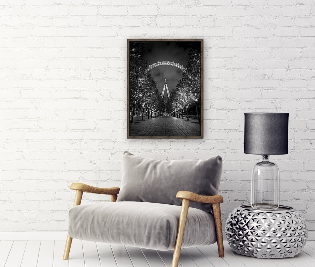 London Eye at night Reproduction