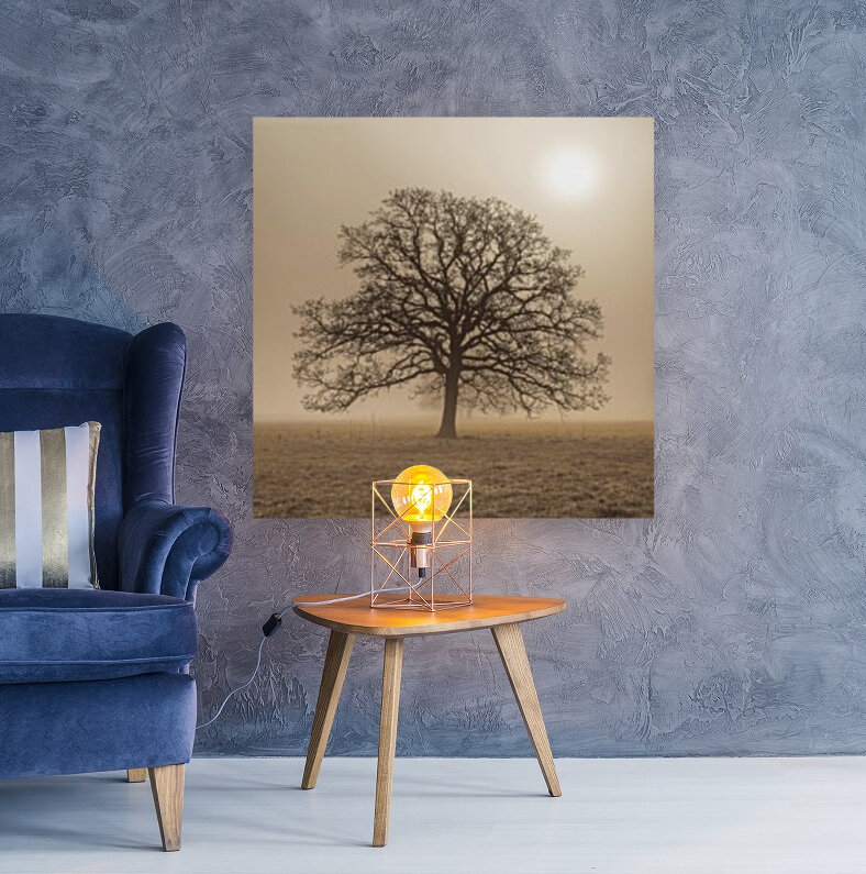 Trees in grass fields Reproduction