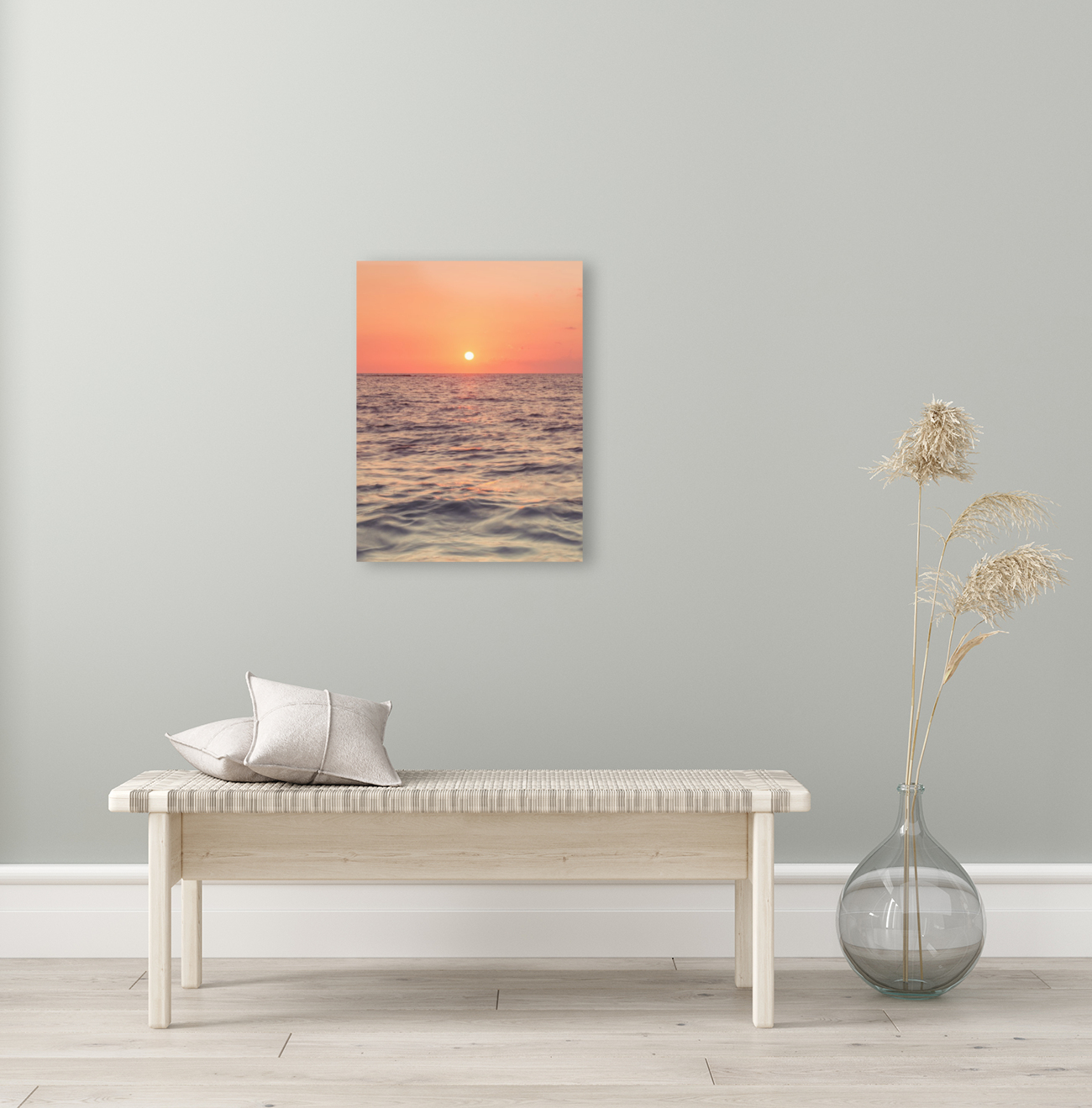Sunset on the beach Reproduction