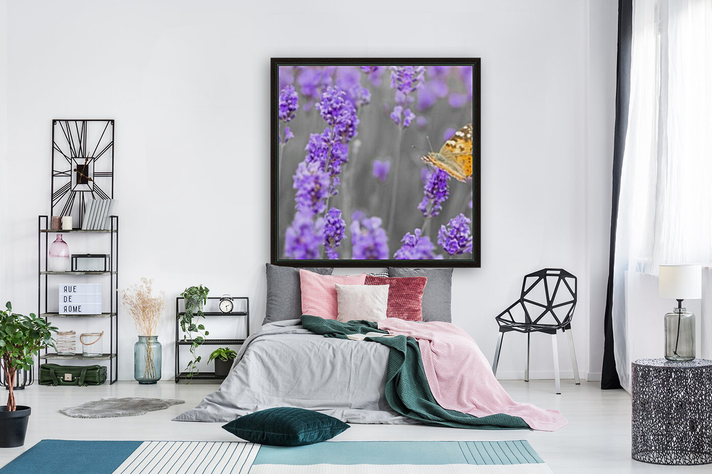 Butterfly Lavender flowers Reproduction