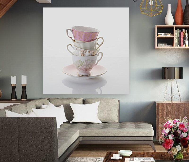 Stacked teacups Reproduction
