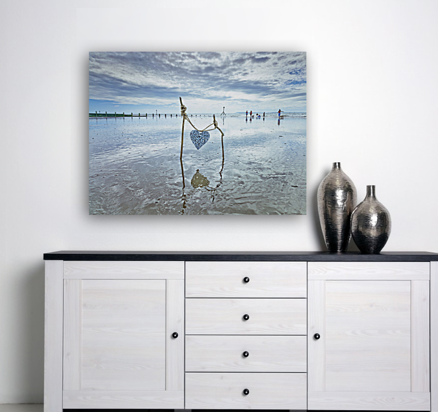 Heart on the beach Reproduction
