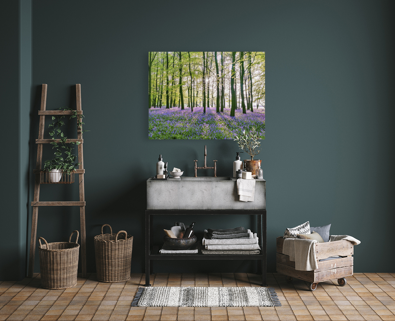 Bluebells in Forest Reproduction