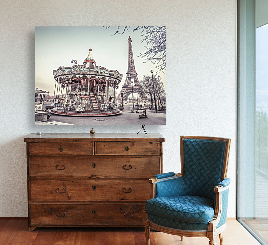 Carousel and Eiffel Tower Reproduction
