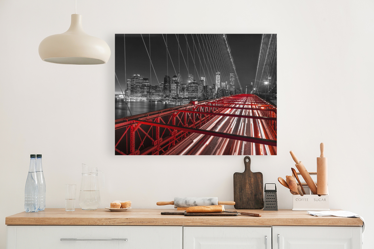 Brooklyn Bridge in Evening Reproduction