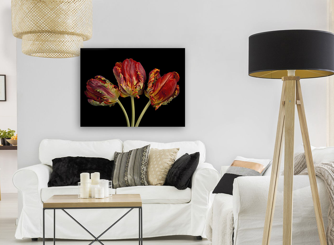 Rococo Tulips Reproduction