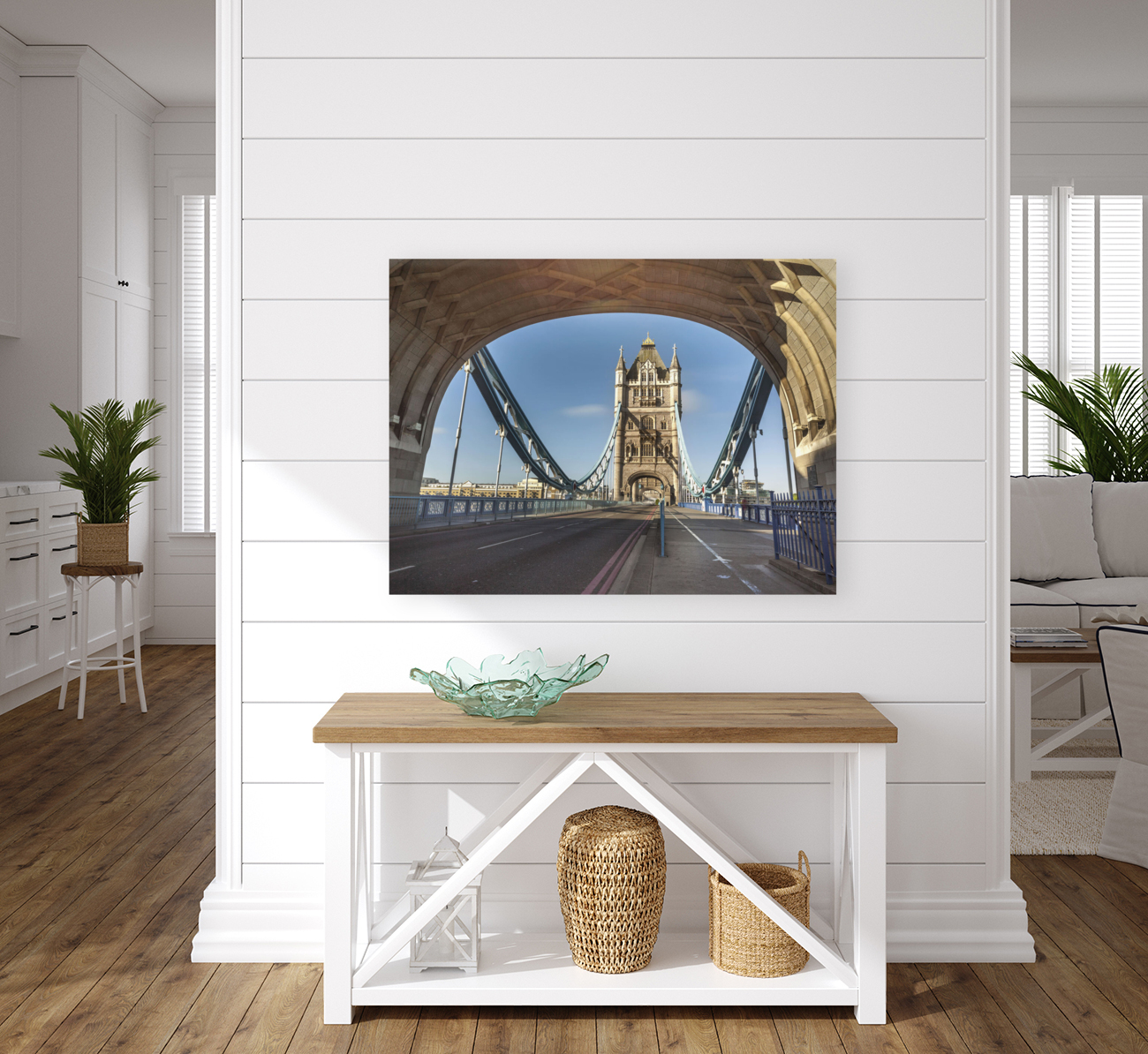 Through the Tower Bridge Reproduction