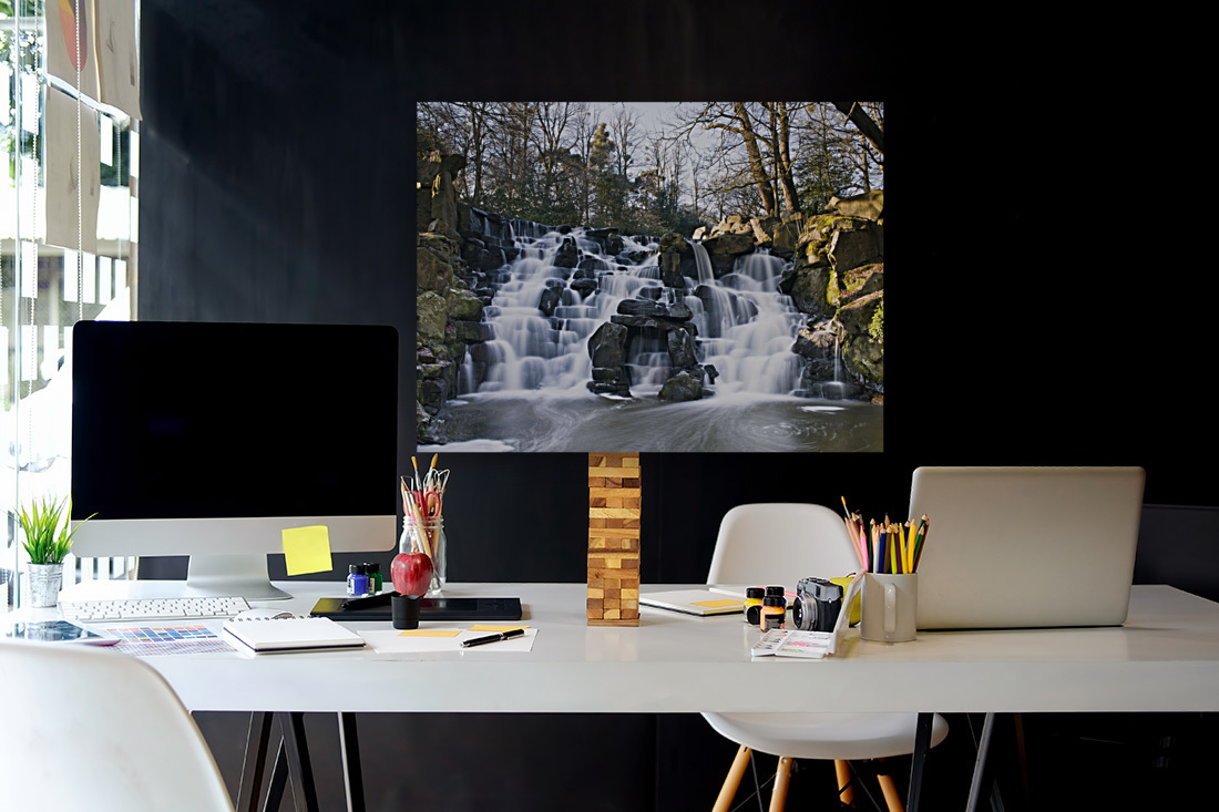 Waterfall at winter Reproduction
