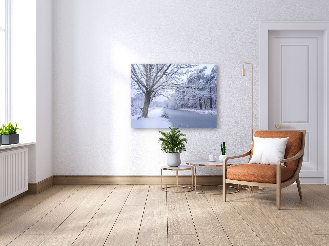 Snowy Forest Canal Reproduction