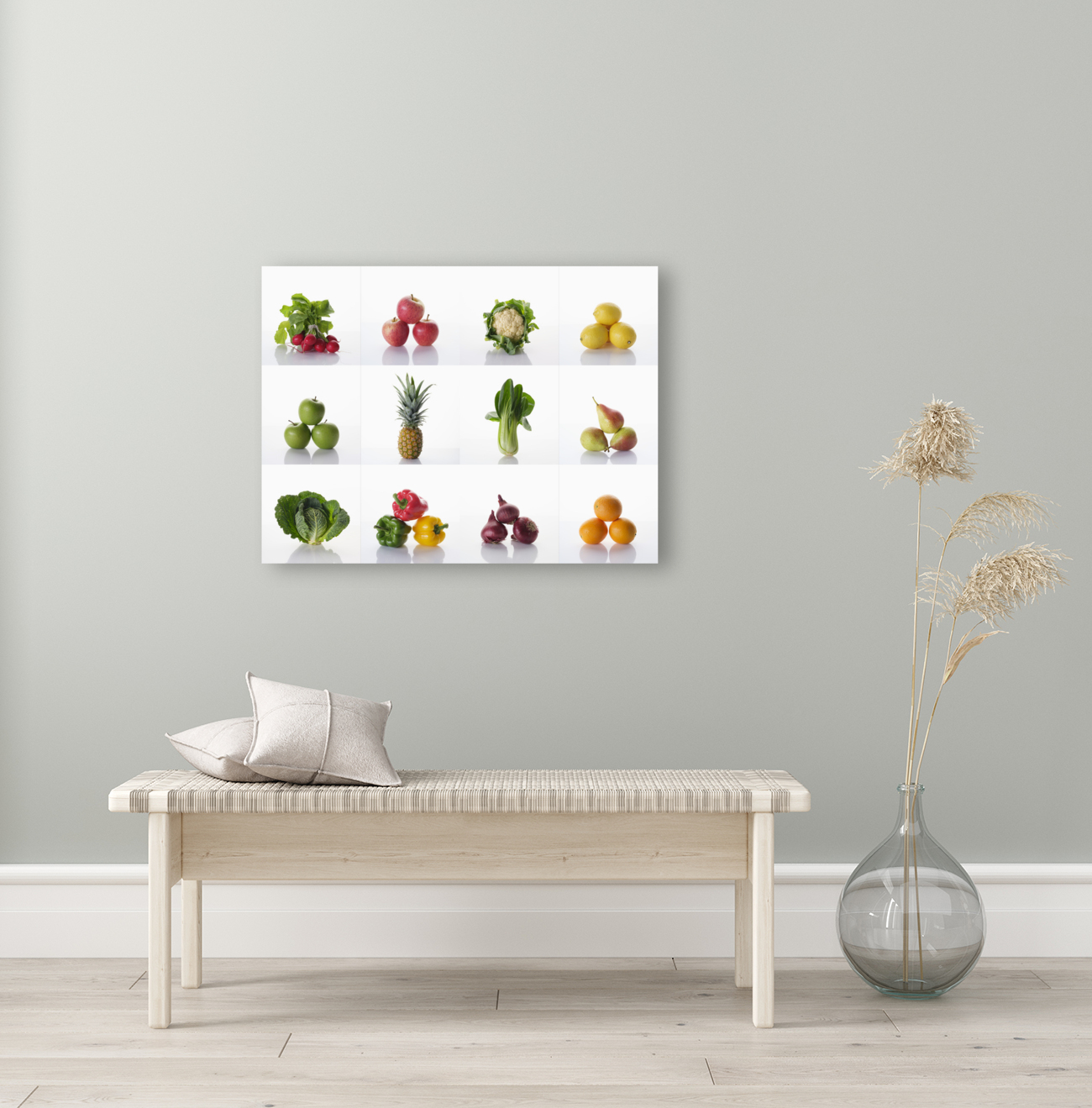 Veg on White Reproduction