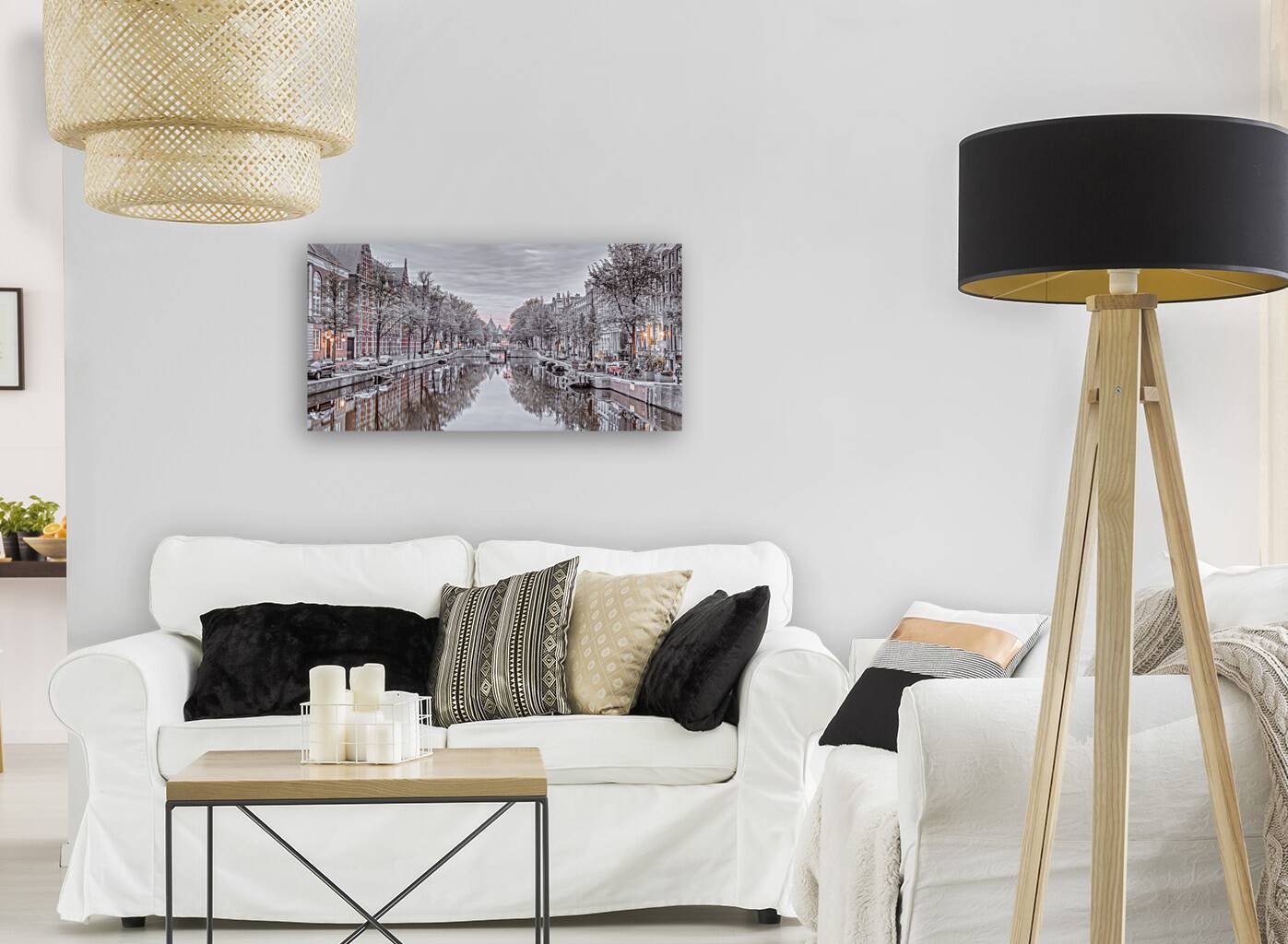 Charming Amsterdam Canal Reproduction