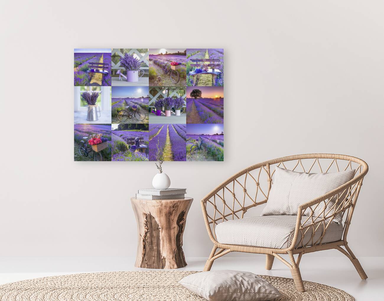 Lavender Collage Reproduction