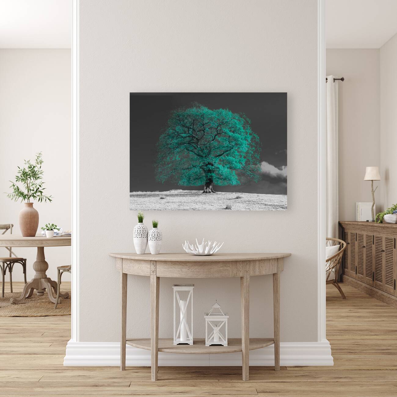 Tree on a hill Reproduction