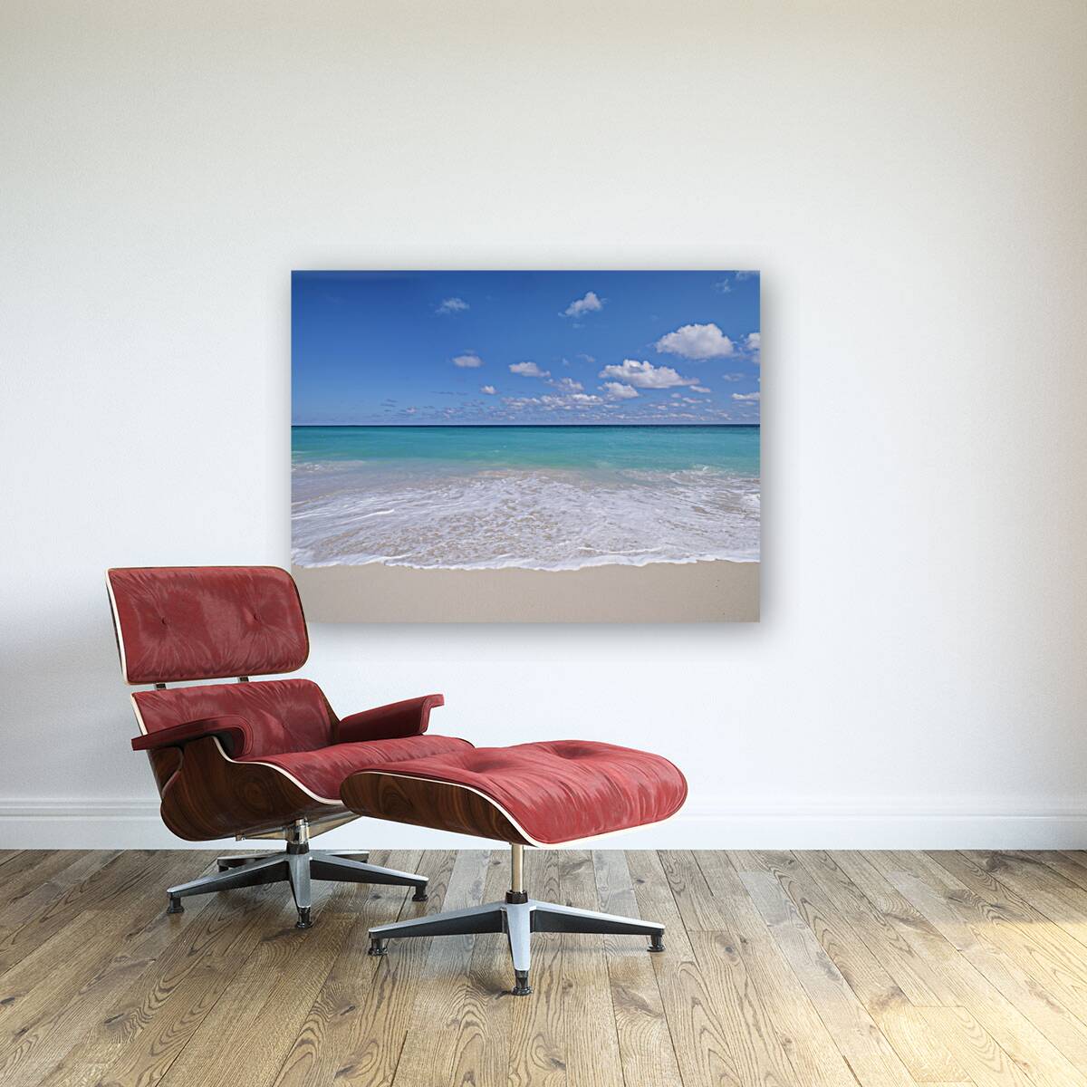 White sandy beach Reproduction
